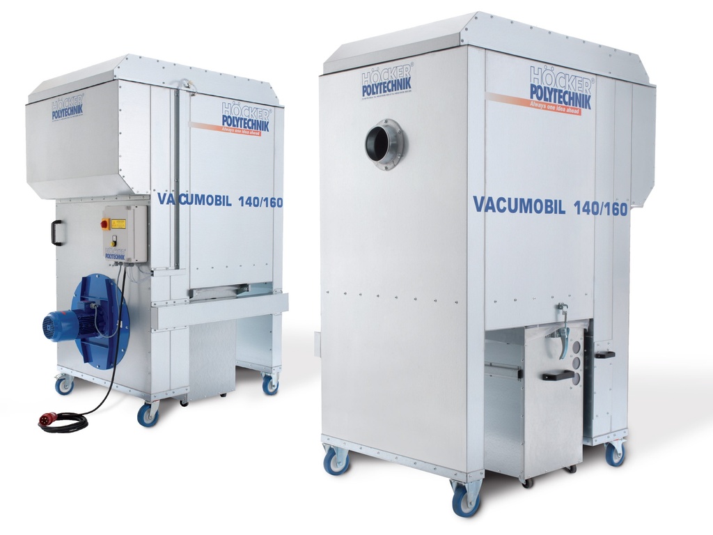 Höcker Polytechnik Vacumobil VT140/160-L - Compacte mobiele stofafzuiging 2,2 kW in onderdruk