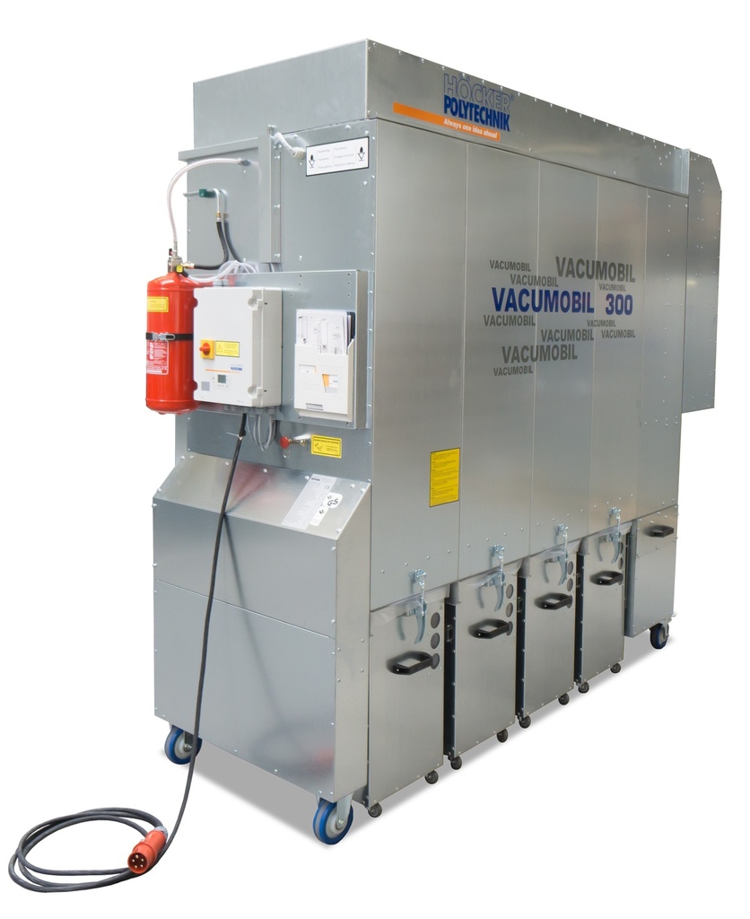 Höcker Polytechnik Vacumobil VT300-R - Krachtige mobiele stofafzuiging 7,5 kW voor professioneel gebruik