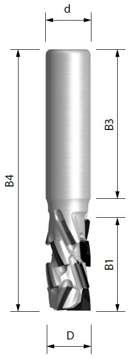 💎 Diamantfrees CNC Nesting D12x24/70 S12 R Z3+3 - Ultieme Precisie & Levensduur