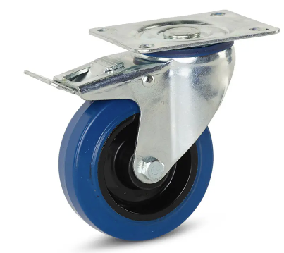 Beck zwenkwiel geremd (blauw)