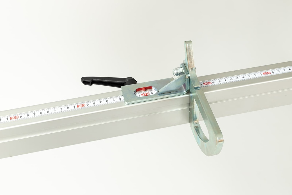 Geleiderprofiel 43 x 63 mm voor lengtemeetsysteem 3m links