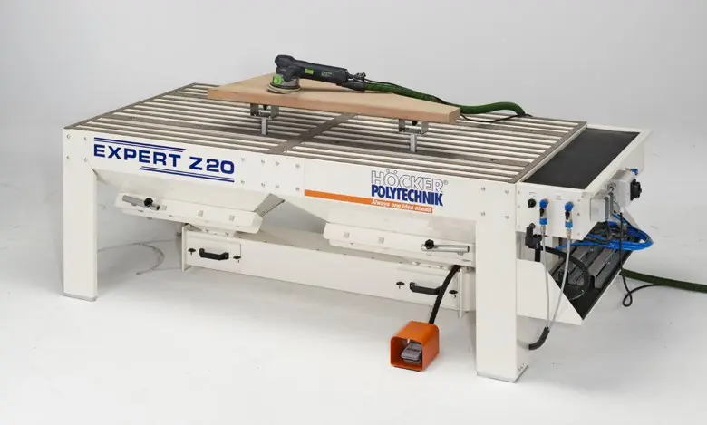 Höcker Polytechnik - Schuurtafel EXPERT Z20 - Professionele afzuigtafel voor stofarm schuren