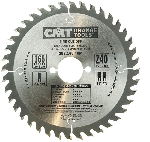 CMT - Afkortcirkelzaag voor draagbare machines