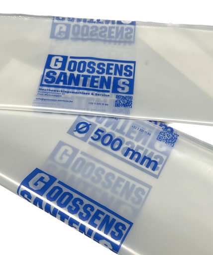 [GSZ500] PVC/LDPE Opvangzak Ø 500 mm GS geschikt voor overdruk stofafzuiging