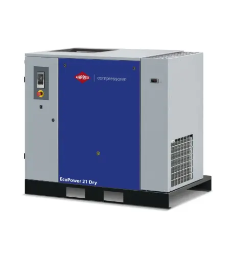 Airpress EcoPower 20B Dry – 10 bar schroefcompressor met 20 pk / 15 kW en geïntegreerde koeldroger