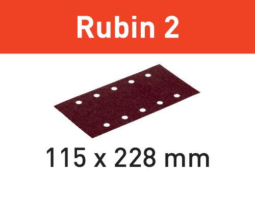 [499031] FESTOOL - Schuurbladen STF 115X228 P 60 Rubin 2 (50St.)